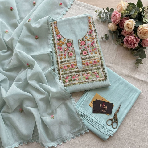 French knot kota cotton suit material