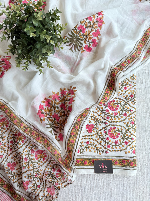 Hand block printed pure cotton suit set