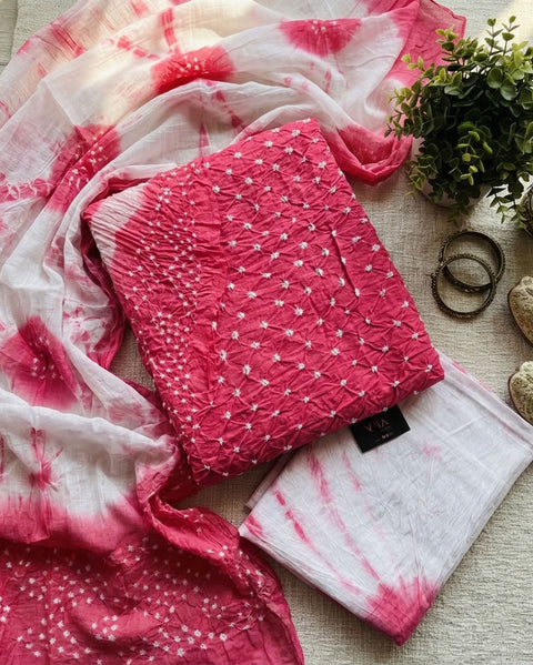 Bhandhini cotton salwar material