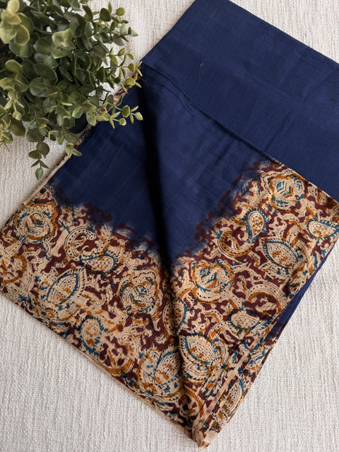 Kalamkari printed cotton saree