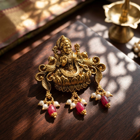 925 pure silver Lakshmi pendant