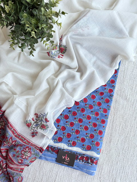Hand block printed pure cotton suit set
