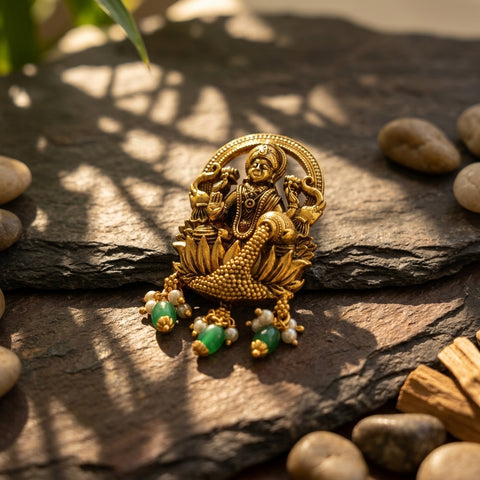 925 pure silver Lakshmi pendant