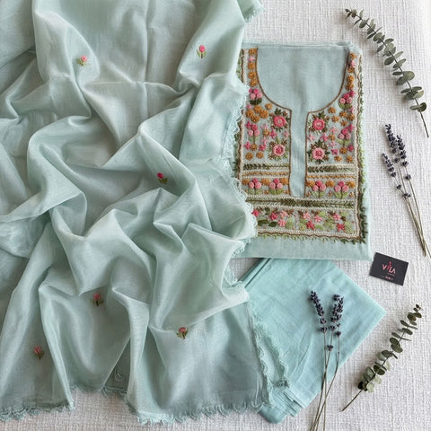French knot kota cotton suit material