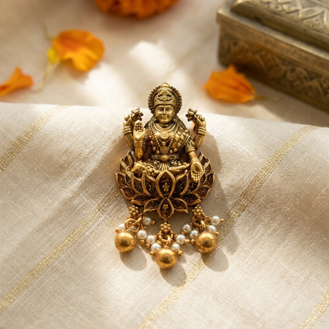 925 pure silver Lakshmi pendant