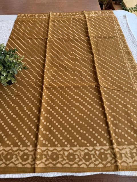 Printed mul cotton saree