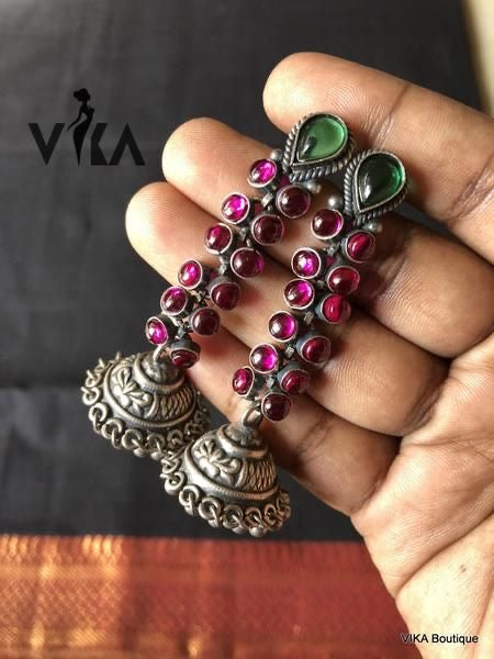 925 silver Long earring