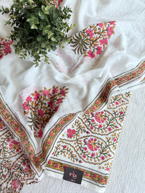 Hand block printed pure cotton suit set