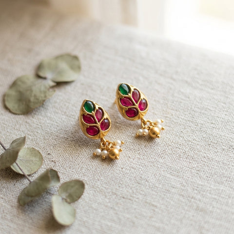 925 pure silver kundan Earring
