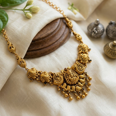 925 pure silver gold polish necklace