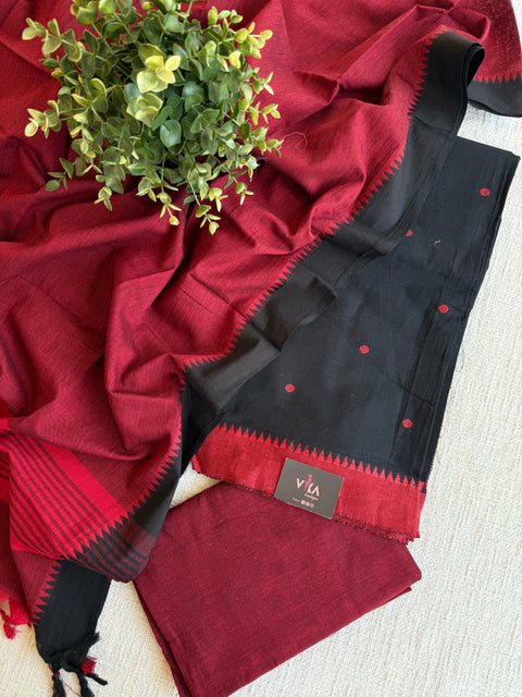Handloom cotton salwar suit material