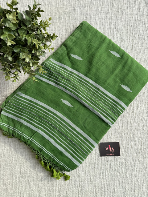 Bhutta weaving mul cotton saree
