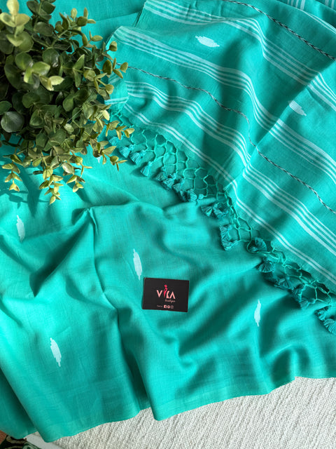 Bhutta weaving mul cotton saree