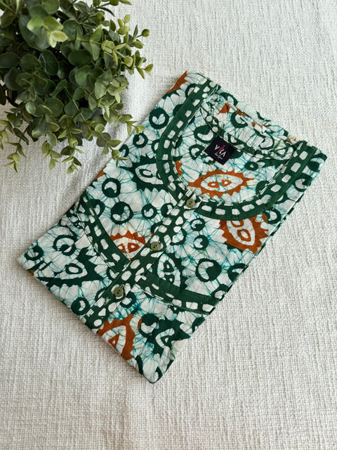 L size printed cotton Nighty
