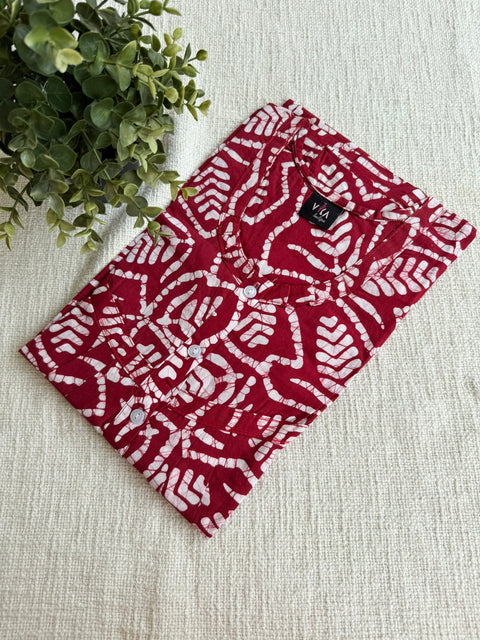 L size printed cotton Nighty