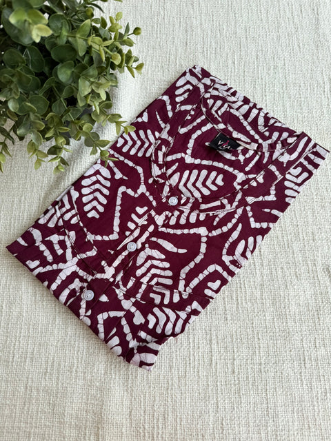 L size printed cotton Nighty