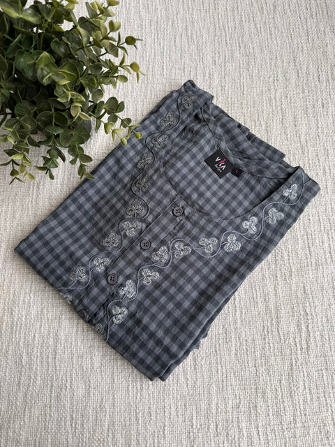 L and XL size emb cloud cotton nighty