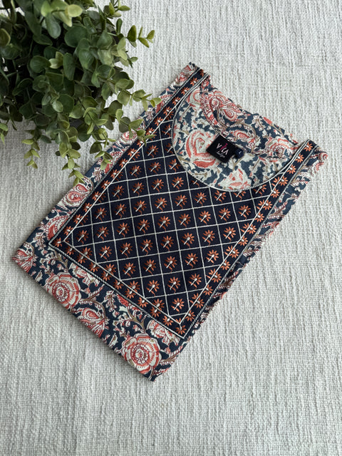 L size printed cotton Nighty