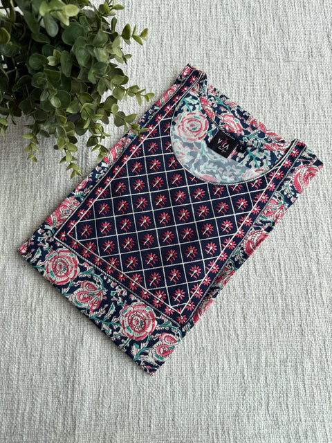 L size printed cotton Nighty