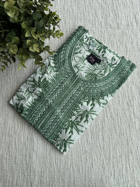 L size printed cotton Nighty