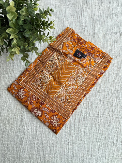 L size printed cotton Nighty