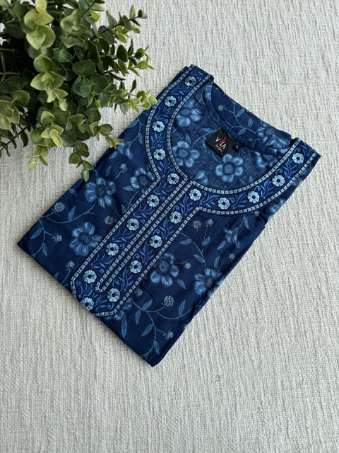 L size printed cotton Nighty
