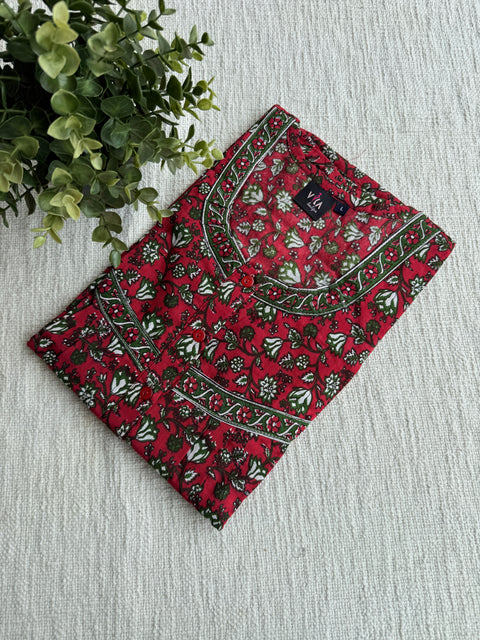 L size printed cotton Nighty