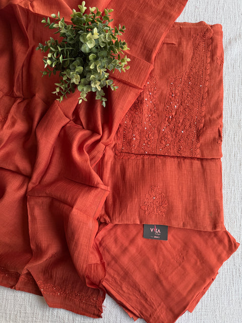 Mul chanderi salwar suit material