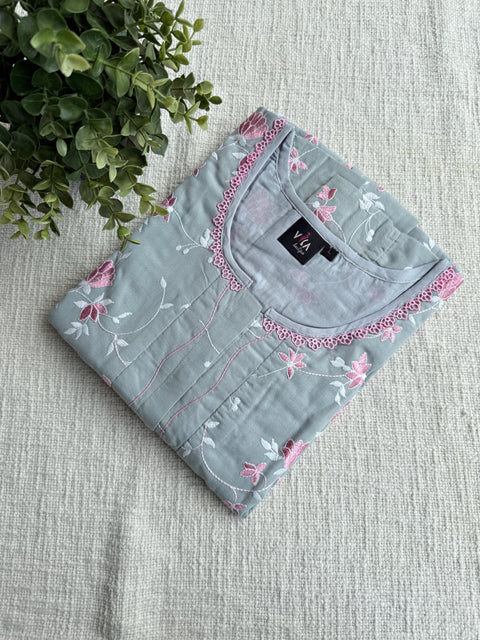 Celebrity cotton Emb nighty