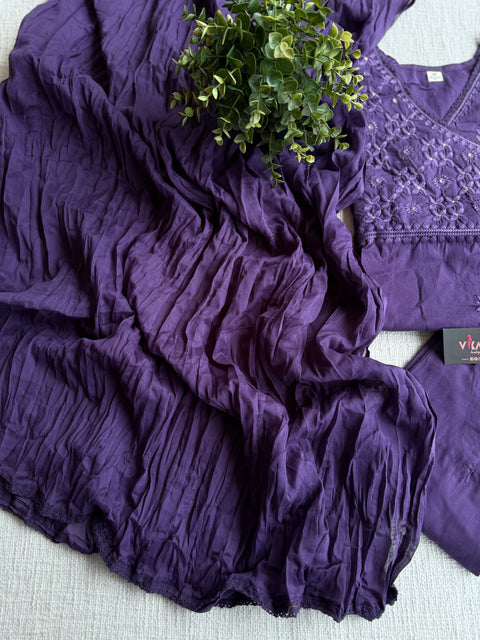 Angrakha pure cotton Ready suit set