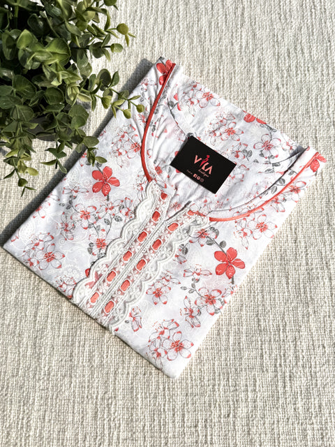 XL size printed PC nighty