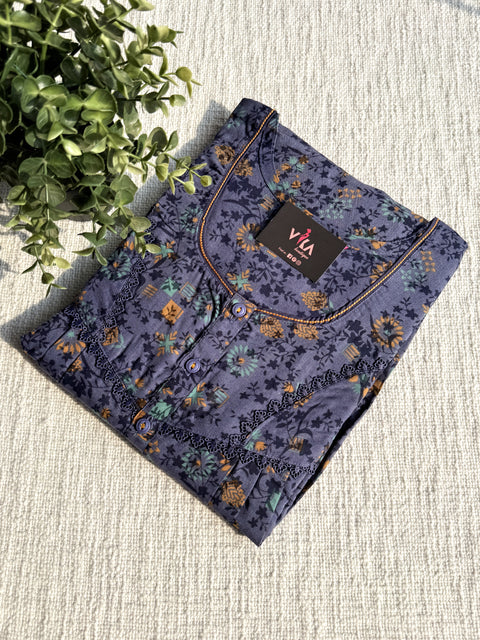 XXL size printed PV nighty