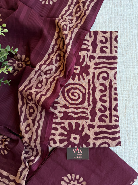 Batik Printed dobby cotton set