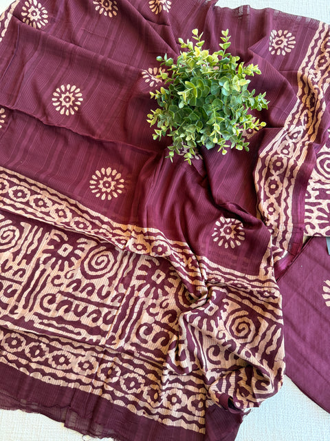 Batik Printed dobby cotton set
