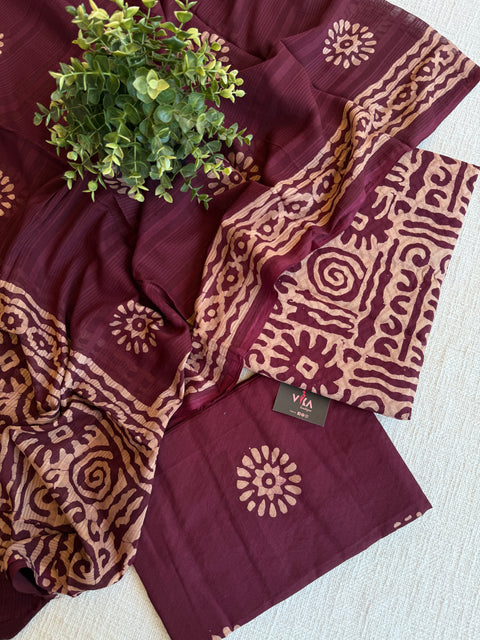 Batik Printed dobby cotton set