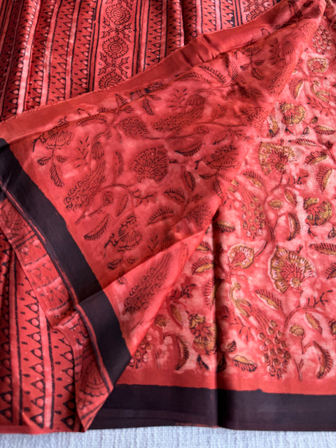 Vanaspati printed modal silk saree