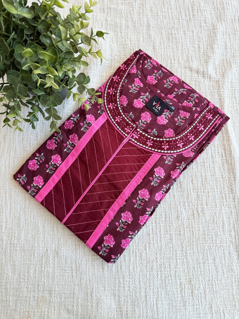 XXL size printed cotton Nighty