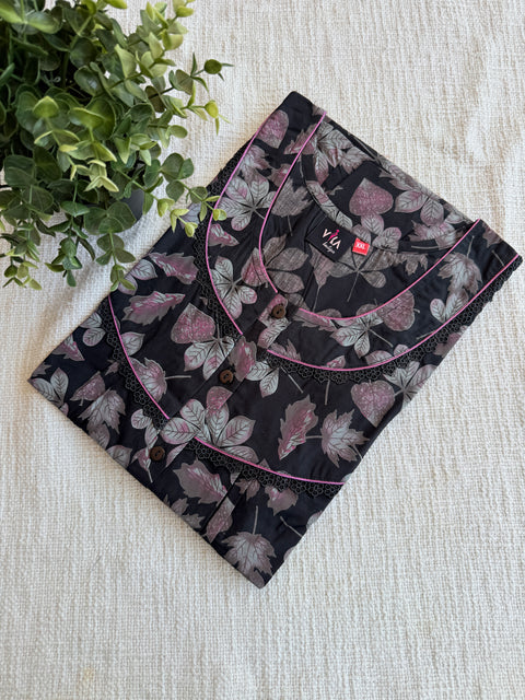 XXL size printed italian cotton Nighty