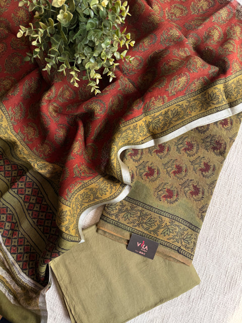 Pure linen suit set material