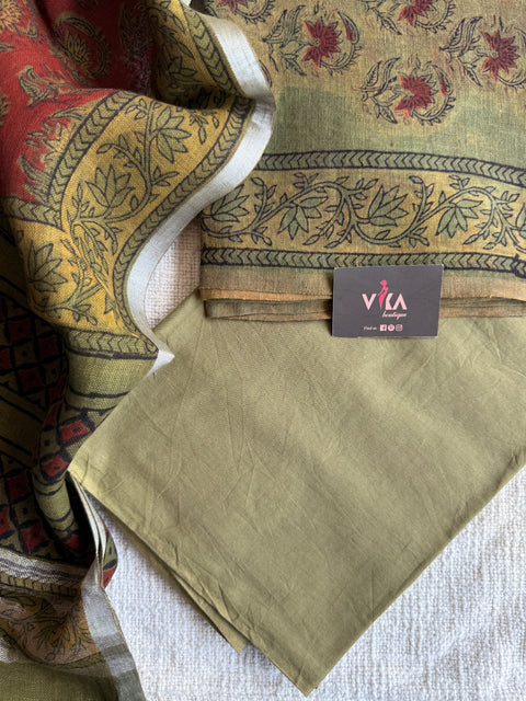 Pure linen suit set material