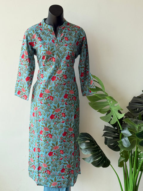 Printed cotton Top and pant