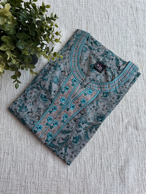 XL size printed poly viscose Nighty