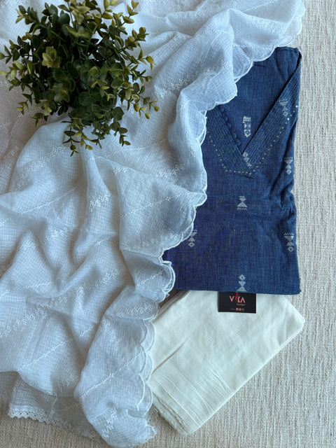 Handloom cotton suit set