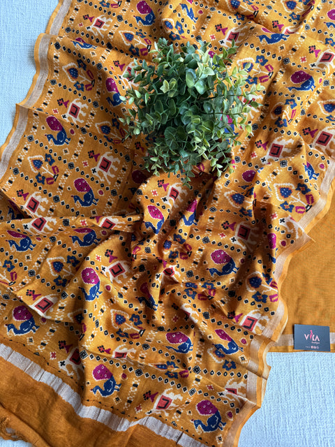 Cotton linen salwar suit material