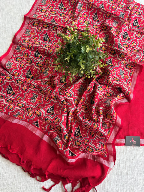 Cotton linen salwar suit material