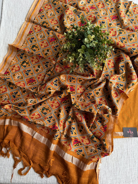 Cotton linen salwar suit material