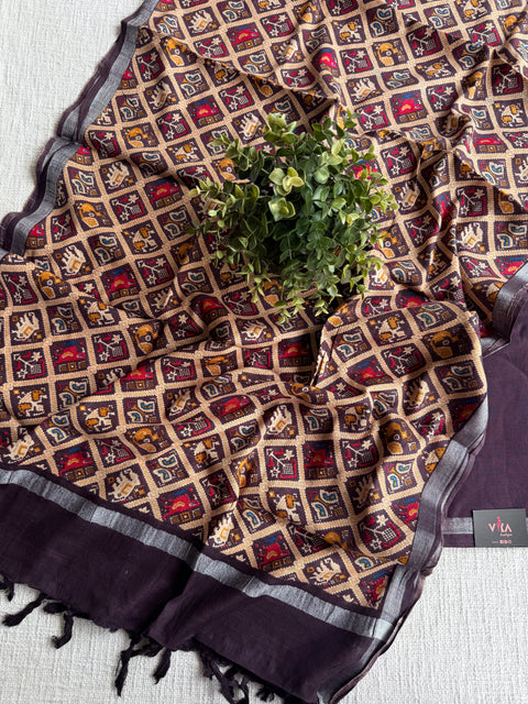 Cotton linen salwar suit material