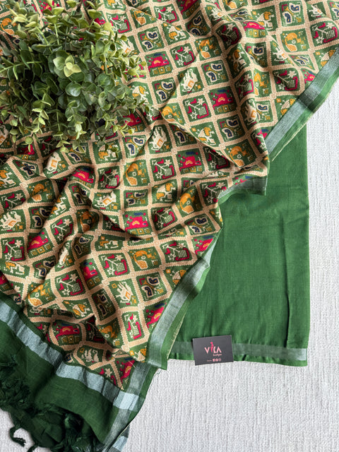 Cotton linen salwar suit material