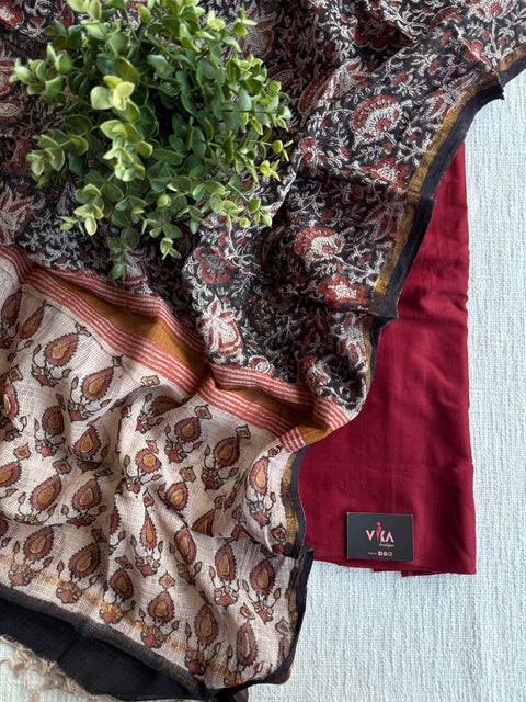 Rayon suit set with kota dupatta