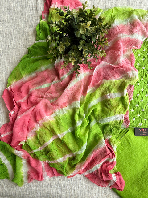 Bhandhej cotton salwar material